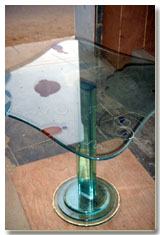 Laminated glass, V grooved glass, 